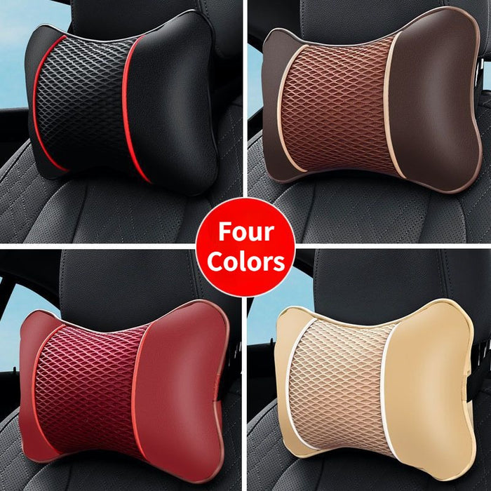 Universal Car Faux Leather Ice Head Pillow Neck Support for Car Accessories