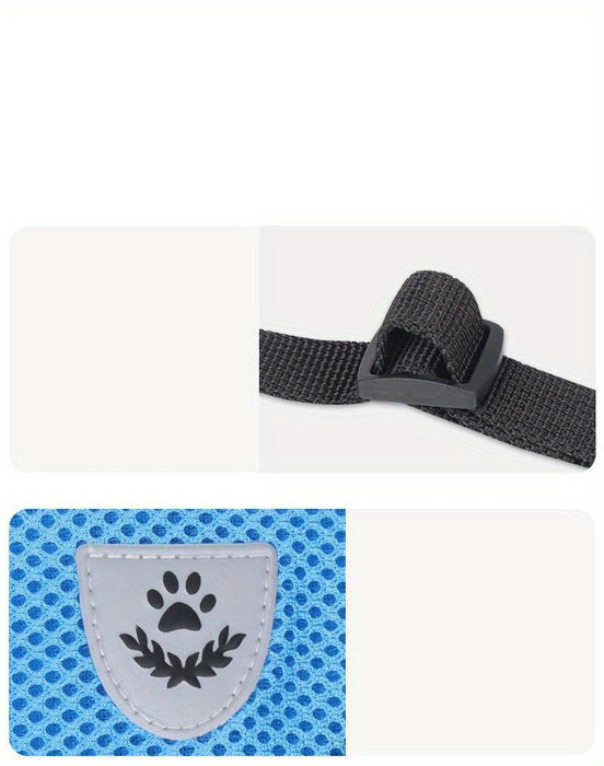 Dog Harnesses Leash, Mesh Cloth Pet Collars, Puppy Breathable Reflective Lead Dog Rope, Adjustable Pet Supplies Christmas Gift