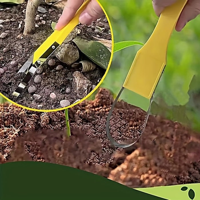 Gardening Made Easy: 1pc/2pcs Hand Loop Weeder Weed Cutter/Remover Tool With Plastic Handle For Lawns & Yards
