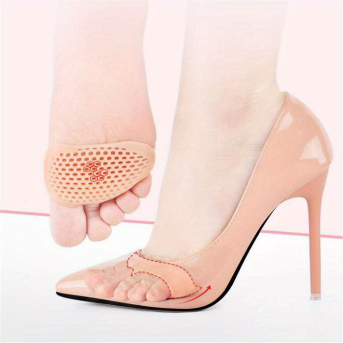 1 Pair, Silicone Foot Silicone Pad, Forefoot Silicone Pad, Insole, Honeycomb Mesh Foot Pad