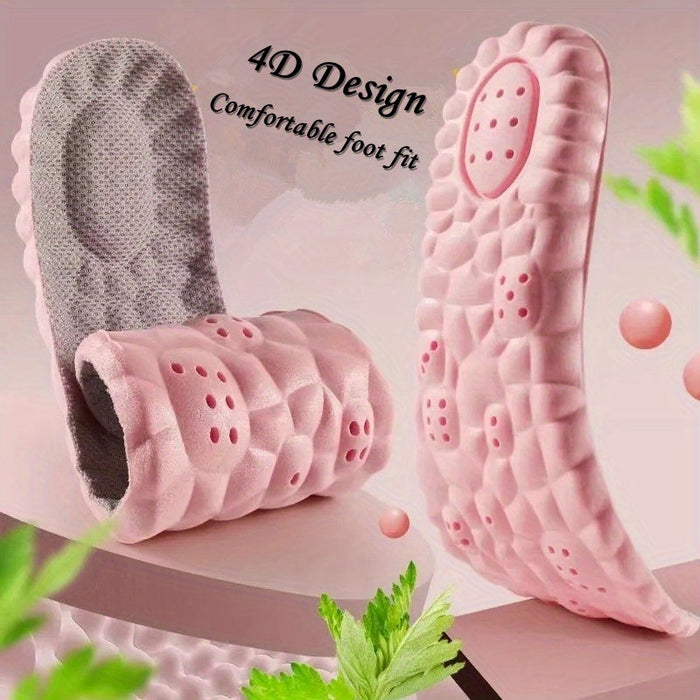 1pair Women's Comfort Insoles: Breathable, Customizable, Sweat-Absorbent Inserts for Sports & Casual Shoes (Sizes 35-45)