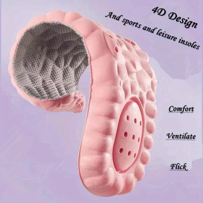1pair Women's Comfort Insoles: Breathable, Customizable, Sweat-Absorbent Inserts for Sports & Casual Shoes (Sizes 35-45)
