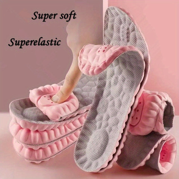 1pair Women's Comfort Insoles: Breathable, Customizable, Sweat-Absorbent Inserts for Sports & Casual Shoes (Sizes 35-45)
