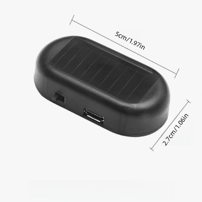 1pc Solar Powered Anti-Theft Car Light, USB Rechargeable LED Motion Sensor Interior Decoration, 5V Non-Waterproof, 50mAh Lithium Polymer Battery, for Vehicle Security and Ambiance