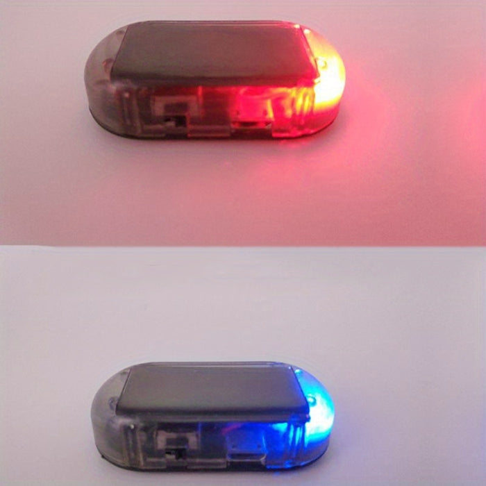 1pc Solar Powered Anti-Theft Car Light, USB Rechargeable LED Motion Sensor Interior Decoration, 5V Non-Waterproof, 50mAh Lithium Polymer Battery, for Vehicle Security and Ambiance