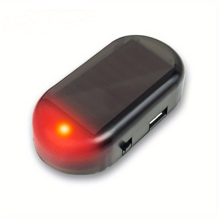 1pc Solar Powered Anti-Theft Car Light, USB Rechargeable LED Motion Sensor Interior Decoration, 5V Non-Waterproof, 50mAh Lithium Polymer Battery, for Vehicle Security and Ambiance