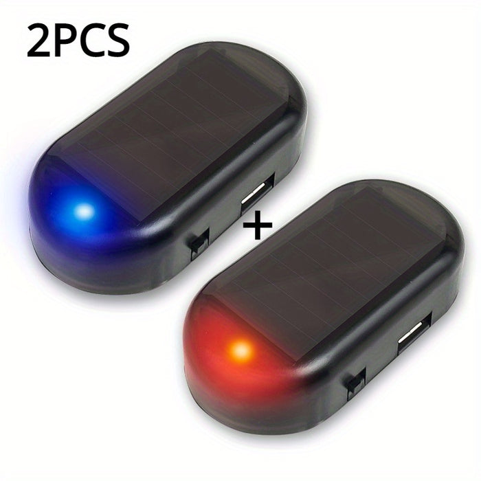 1pc Solar Powered Anti-Theft Car Light, USB Rechargeable LED Motion Sensor Interior Decoration, 5V Non-Waterproof, 50mAh Lithium Polymer Battery, for Vehicle Security and Ambiance