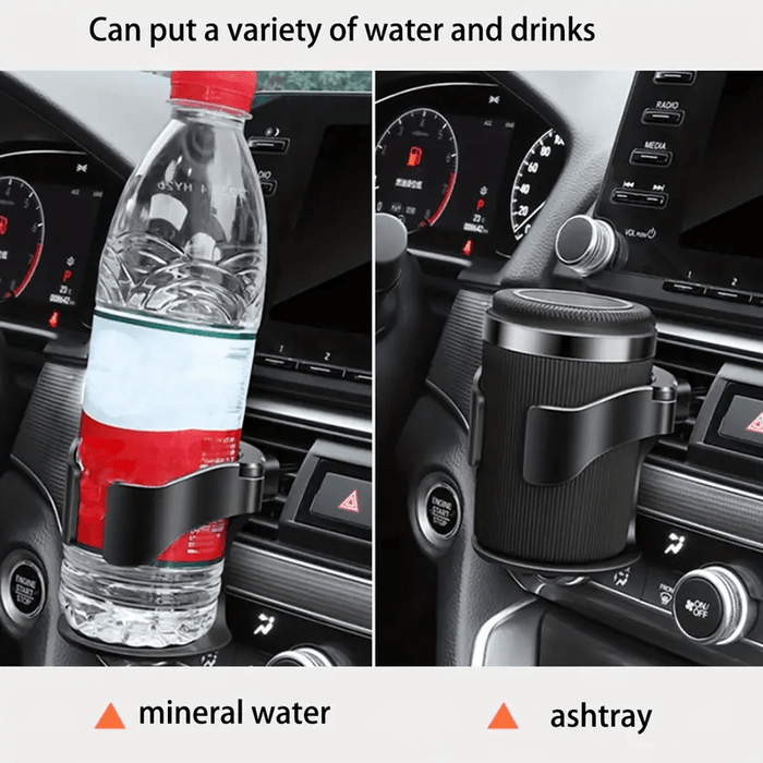 1pc Adjustable PVC Car Cup Holder - Fit, Secure Grip with Sponge Pad Base, Ideal for Water Bottles & Cans, Easy Installation