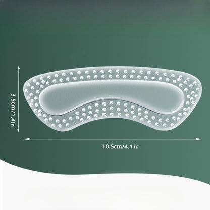 1 Pair Soft Gel Heel Cushions for Shoes - Comfortable & Tighter Fit Inserts for Men and Women, Transparent Design with Dotted Pattern for Enhanced Support, Shoe Comfort Accessories | Nonslip Shoe Pads | Durable Shoe Inserts