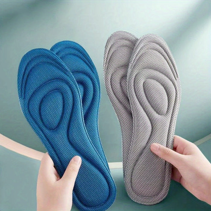 2 Pairs/4pcs Memory Foam Insoles Sport Shoes Running Pads Casual Insoles Breathable Cushion Pads Women Men Feet Insoles