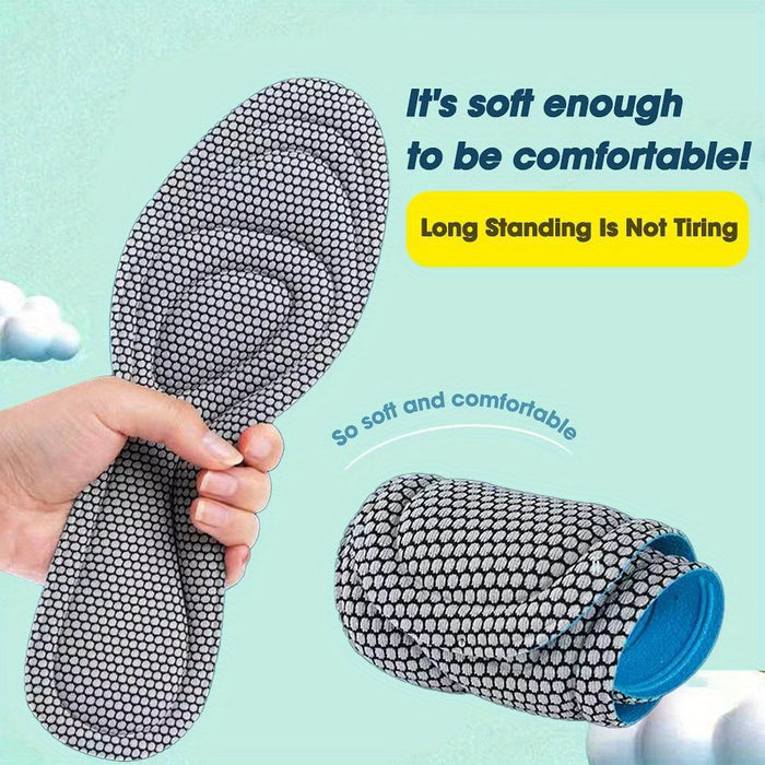 2 Pairs/4pcs Memory Foam Insoles Sport Shoes Running Pads Casual Insoles Breathable Cushion Pads Women Men Feet Insoles