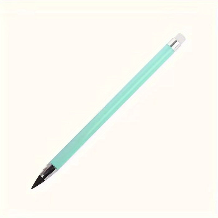 1pc Pencil that Never Runs Out Without Sharpening, Black Technology with Eraser, Macaron Color, Durable and Creative Pencil