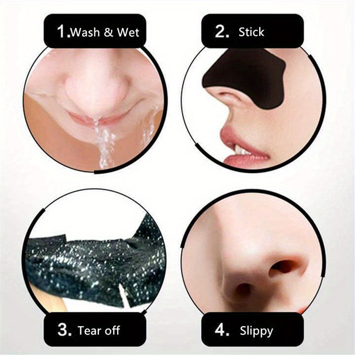 10pcs Deep Cleansing Nose Paste Mask Activated Charcoal Cleansing Nasal Spot Dot