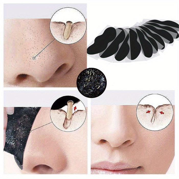 10pcs Deep Cleansing Nose Paste Mask Activated Charcoal Cleansing Nasal Spot Dot