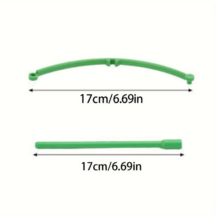 18-piece(3 3-Layer Stackable Plant Support Rings - 18-Piece Durable Plastic Garden Flower Stand