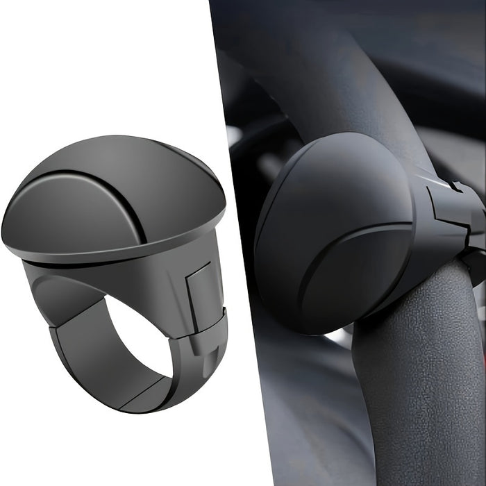 Easy-Grip Silicone Steering Wheel Knob - 360° Smooth Rotation, One-Hand Operation with Built-in Metal Bearing & Non-Slip Grip