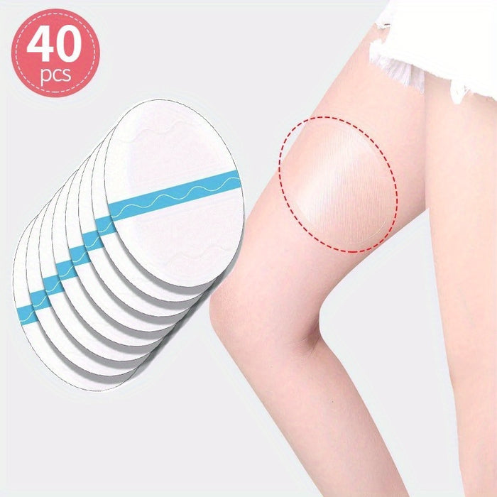 [Invisible Sweat-Absorbing Body Care] 10/20/40pcs Invisible Anti-Friction Thigh Tape - Sweat-Absorbing, Disposable Body Care Stickers