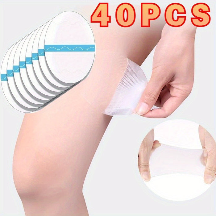 [Invisible Sweat-Absorbing Body Care] 10/20/40pcs Invisible Anti-Friction Thigh Tape - Sweat-Absorbing, Disposable Body Care Stickers