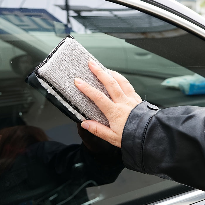 Microfiber Cleaning Sponges for Car Interior Detailing, Dual-Sided Stain Removal Sponges for Leather, Plastic, Vinyl, and Upholstery, Multipurpose Household and Kitchen Cleaning Pads