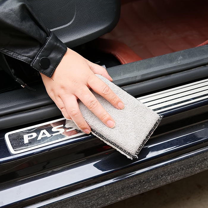 Microfiber Cleaning Sponges for Car Interior Detailing, Dual-Sided Stain Removal Sponges for Leather, Plastic, Vinyl, and Upholstery, Multipurpose Household and Kitchen Cleaning Pads