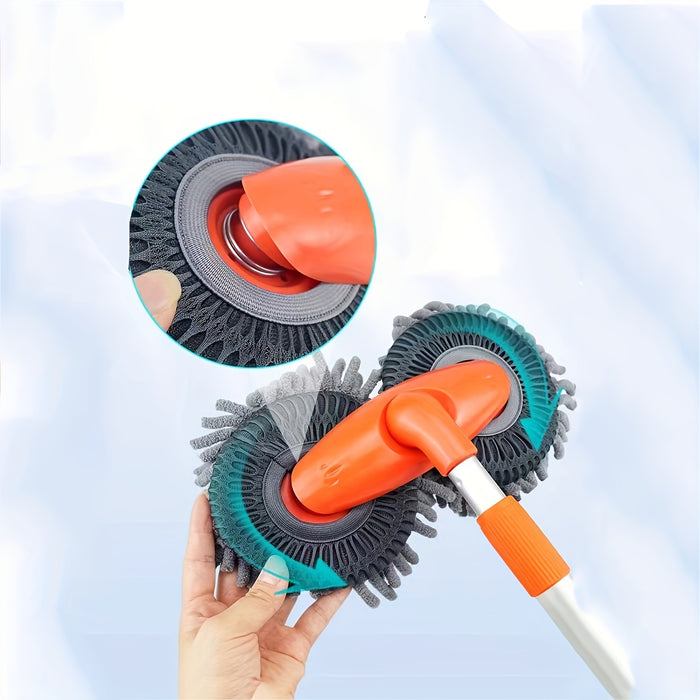 Double Head Suspended 360 Degree Rotating Car Wash Brush 1pc