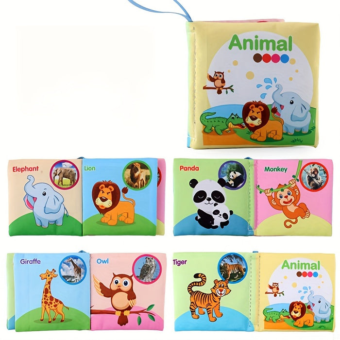 5-Pack/3-Pack Soft Fabric Baby Books, Cognitive Educational Toys, Durable & Washable, Vibrant Fruit, Animal, Ocean Themes, Early Learning & Cognitive Development, Perfect for Christmas, Birthday, Halloween, Thanksgiving, East