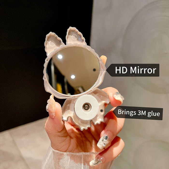[Cute Animal Design Mounts] Cartoon Character ABS Phone Holder Stickers, Waterproof Adhesive Mounts, Cute Animal Design, with Horizontal and Vertical Support for Makeup Mirror and Mobile Phone