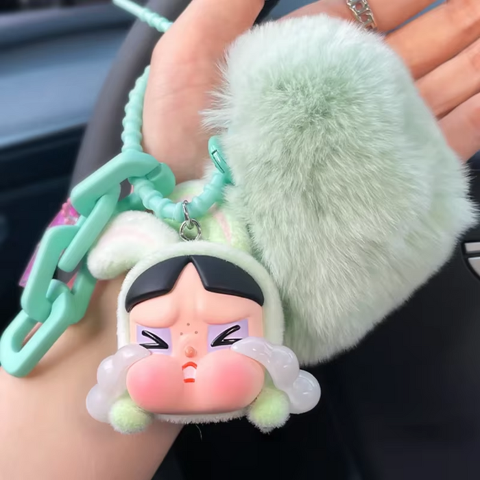 Crybaby Power-puff Girls Cartoon Car Key Pendant Bag Keychain Doll Kawaii Backpack Decoration Doll