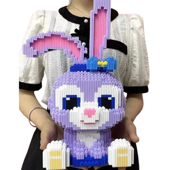 Cute Rabbit Building Block Toy Small Particle Brick Diy Children's Assembly Toy 3D Model Decorations Kids Gift