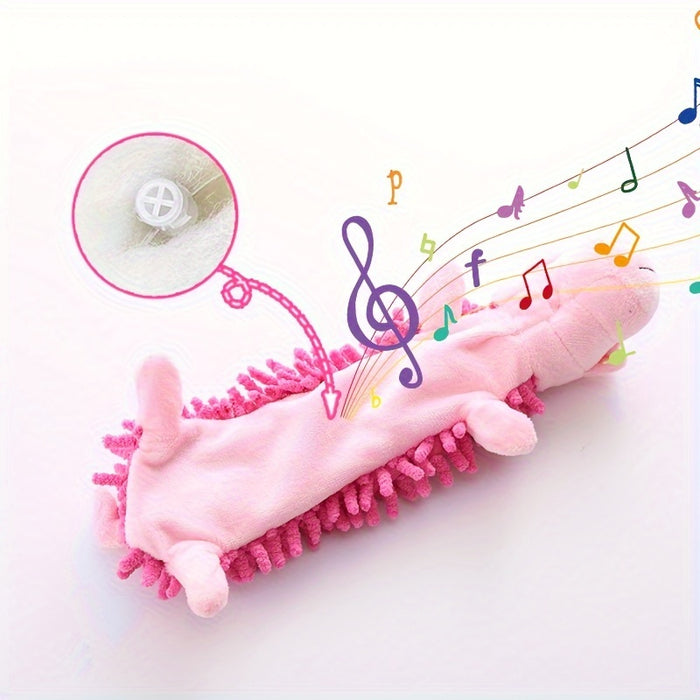 Interactive Plush Dog Toy with Squeaker for Chew & Molar Training - Promotes Playtime & Dental Health