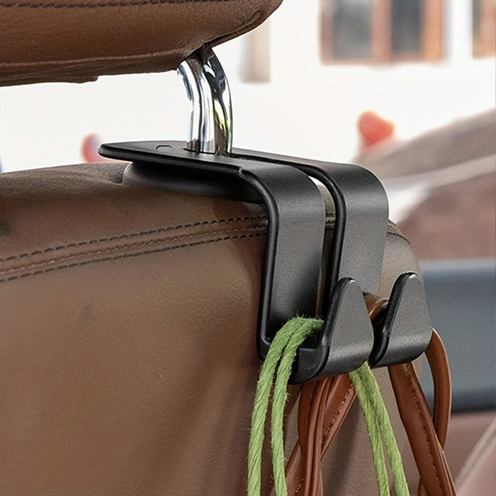 2pcs 2-Pack Car Seat Back Hooks, Double-Sided Storage Hooks for Car Organization