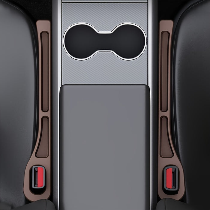 2pcs Car Seat Gap Organizer - Dual Slot Design for Keys, Phones, Cards & Coins