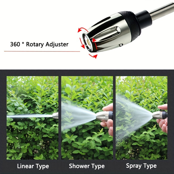 1pc High-Pressure Car Wash Water Gun, Durable Plastic, Garden Hose Nozzle, Multi-Functional Watering Tool, Powerful Cleaning for Cars & Gardens