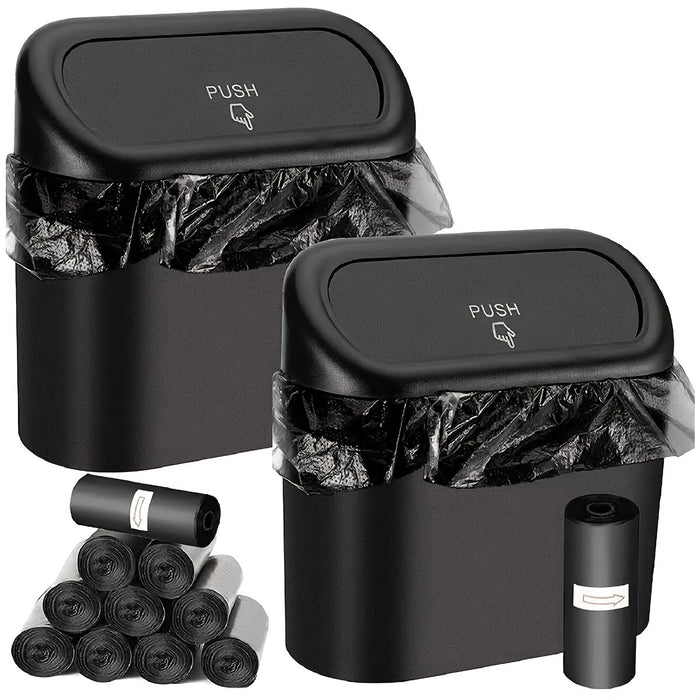 Car Door Hanging Trash Can with Lid Includes 1 Roll of Garbage Bags