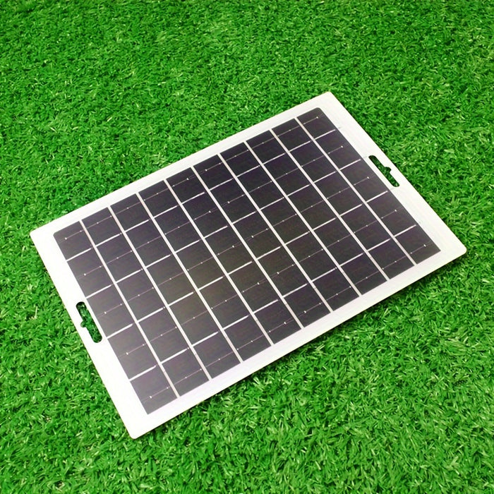 1pc Solar Portable Charging Panel Outdoor Solar USBCharger ls Suitable for Outdoor Travel And Camping, Mobile Power.Mobile Phone Charging Bank, Flashlight, Fan, Solar Panel Charger USB/DC, Charging a 5V battery