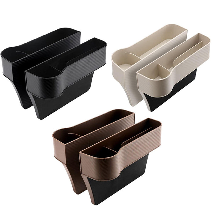 1pc Car Seat Gap Filler Organizer, Multifunctional Car Seat Key Holder Passenger Driver Front Seat Side Storage Box With Cup Holder