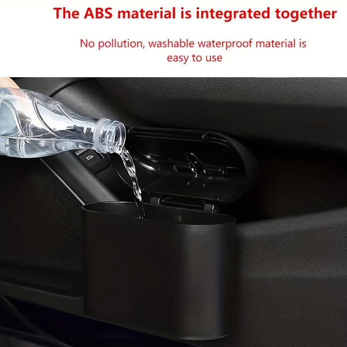 Car Door Hanging Trash Can with Lid Includes 1 Roll of Garbage Bags