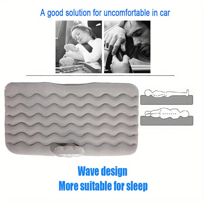 Upgrade Your Car With A Multifunctional Inflatable Bed & Sofa Pillow - Perfect For Camping & Travel!