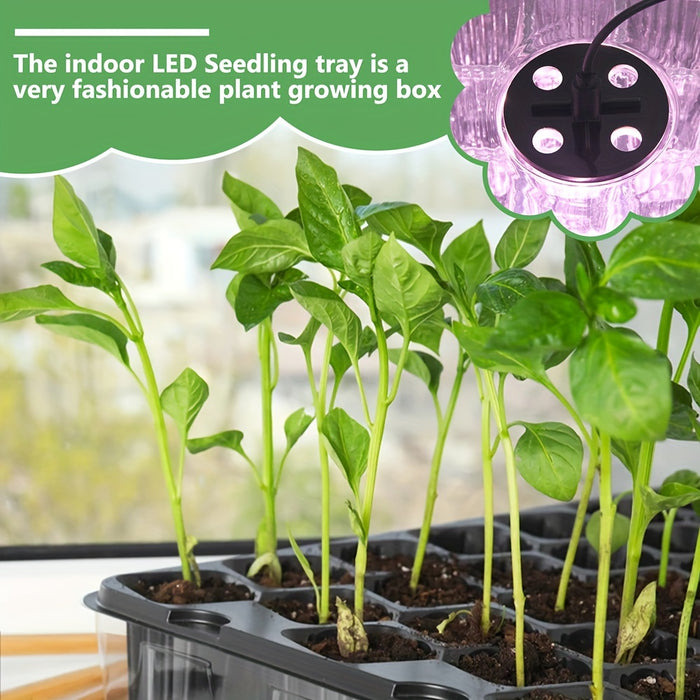 Plant LED Lights For Plants Seed Starter Trays Nursery Pots Seedling Tray Planter Flower Pots Lights Greenhouse Gardening Tools