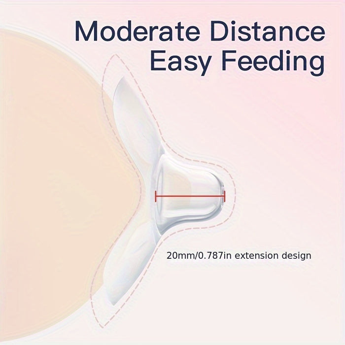 2pcs Breastfeeding Nipple Shields - Butterfly Shaped Silicone Nipple Protectors, Soft Nipple Covers - For Nursing Mothers -  Suitable for Sore or Flat Nipples -  Perfect Gift for New Moms