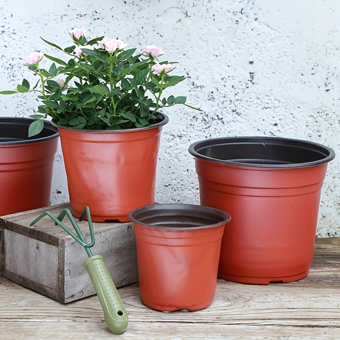50pcs, Plastic Planter Pots For Indoor And Outdoor Plants, Lightweight Plastic Plant Pots For Seed Starting And Cultivation | Durable, Affordable, Ideal For Seed Germination And Flower Cultivation | Versatile Sizes | Extra La
