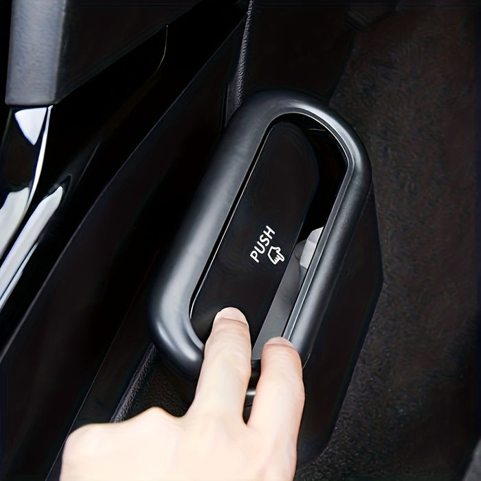 1pc Car-mounted Trash Can, Car Mini Garbage Bin, Car Storage Box, Car Organizer, Car Essential Accessories Christmas Gift