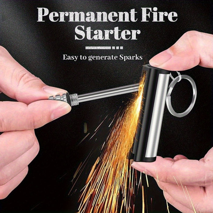 A Pack Of 5 Everlasting Match Lights, A Golden Fire Starter Match Light, A Waterproof Emergency Survival Match Light, Unlimited For Outdoor Camping (oil-free)