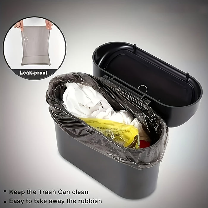 Car Door Hanging Trash Can with Lid Includes 1 Roll of Garbage Bags