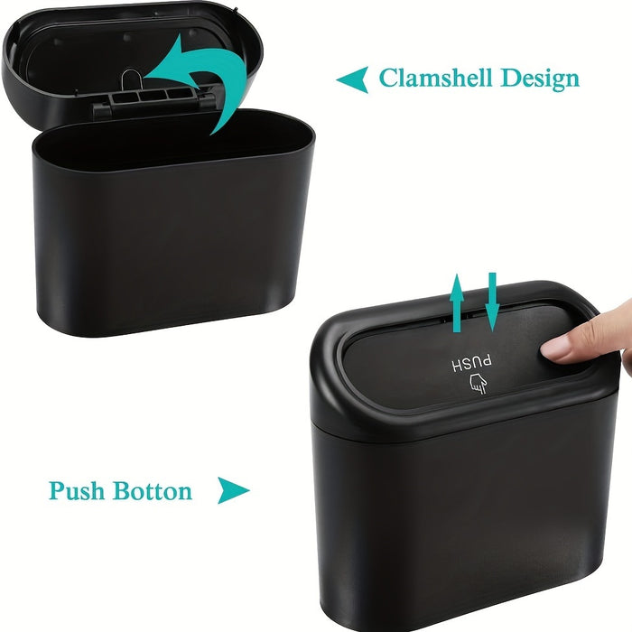 1pc Car-mounted Trash Can, Car Mini Garbage Bin, Car Storage Box, Car Organizer, Car Essential Accessories Christmas Gift