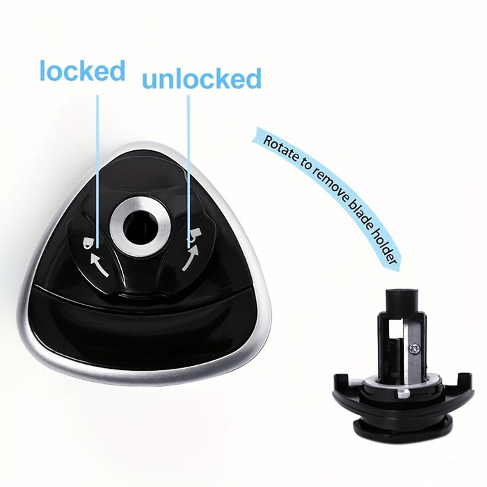 Sleek Black Electric Pencil Sharpener with Auto-Stop Feature - Durable PP Construction, Fast & Efficient Lead Sharpening for Office Use, Perfect for Winter, New Year
