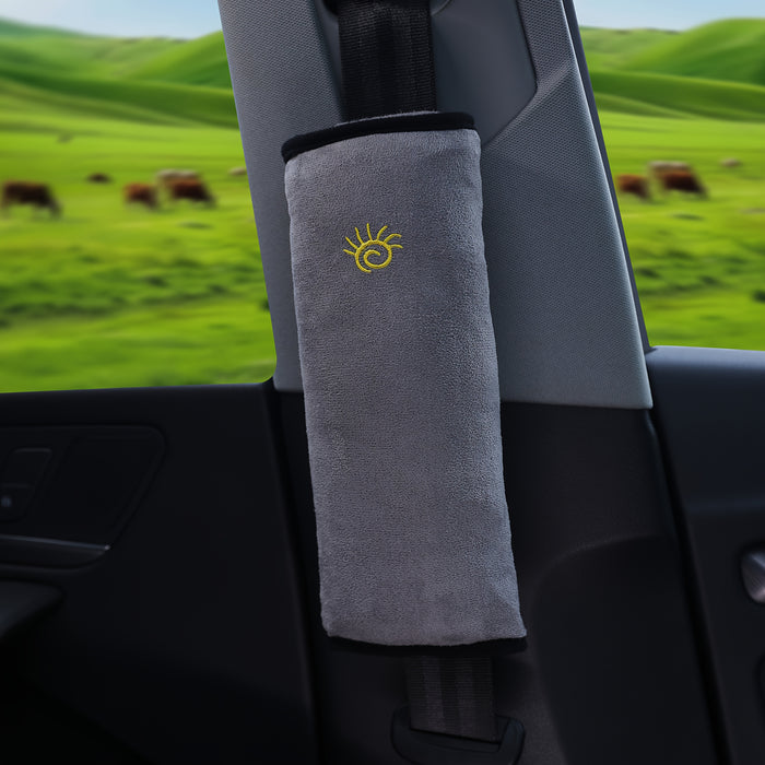 1pc Car Safety Shoulder Guard, Seat Belt Adjustment Retainer, Anti-Strangle Neck Seat Belt, Safety Seat Belt Pillow, Car Belt Plush Breathable Cushion Vehicle Shoulder Protection