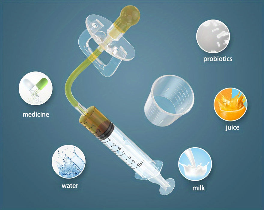 1pc Silicone Syringe Baby Pacifier Feeder, Food Fruit Milk Juice Medicine Feeder, Christmas Halloween Thanksgiving Day Gift