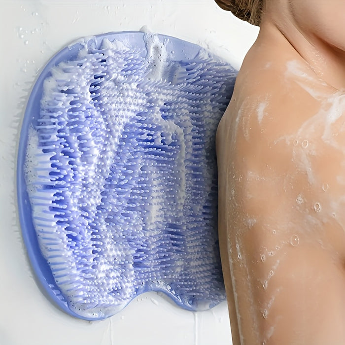 1pc Unscented Alcohol-Free Shower Foot Scrubber - Promotes Circulation, Exfoliates, Manual Operation, No Batteries, Bathroom Accessory
