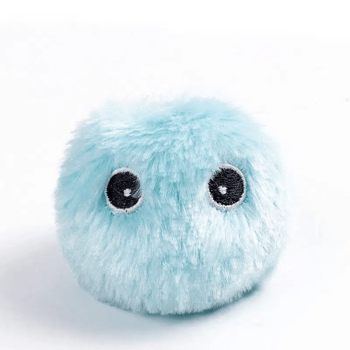 Interactive Cat Plush Ball with Squeaky Toy for Pet Training and Fun